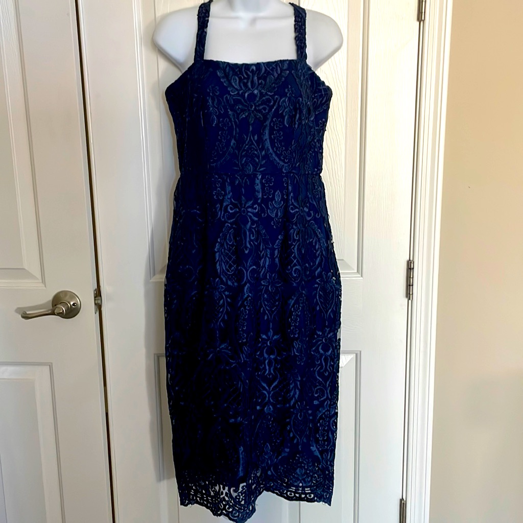 Lulu’s Navy Lace Lined Dress